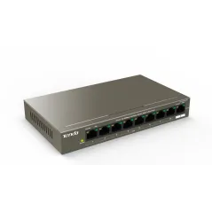 TENDA TEF1109P-8-63W POE Switch 9 Port 100Mbps จ่ายไฟ POE 802.3af 8 Port รวม 63W, VLAN