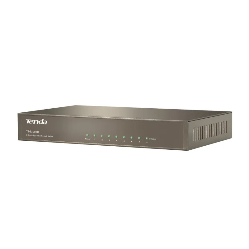 TENDA TEG1008D Gigabit Switch ขนาด 8 port แบบ Desktop ความเร็ว Gigabit