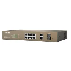 TENDA TEF1210P-8-150W L2 Manage PoE Switch 8 Port 100Mbps, 2 Port Gigabit จ่ายไฟ POE 802.3at 123W