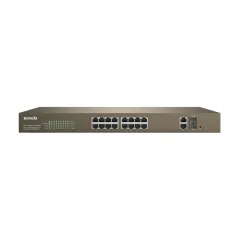 TENDA TEF1218P-16-250W L2 Manage PoE Switch 16 Port 100Mbps, 2 Port Gigabit จ่ายไฟ POE 802.3at 250W