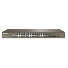 TENDA TEG3224P L2 Manage PoE Gigabit Switch 24 Port 4 Port SFP จ่ายไฟ POE 802.3at 440W