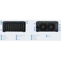 Synology DS1817 NAS Server 8Bay สูงสุด 96TB Backup, Media Streaming, 4K Video, Load Bit