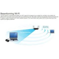 Edimax EW-7822ULC ตัวรับ Wireless AC1200 Dual-Band MU-MIMO USB Adapter