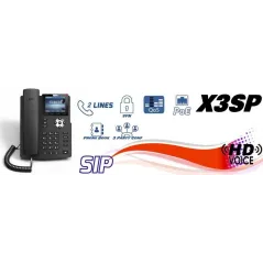 Fanvil X3SP IP-Phone 2 SIP Lines Account , HD Voice, จอ LCD Color 320x240 รองรับ PoE