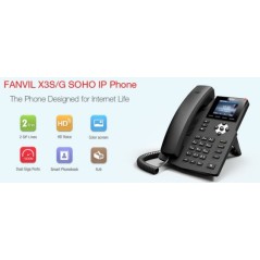 Fanvil X3SP IP-Phone 2 SIP Lines Account , HD Voice, จอ LCD Color 320x240 รองรับ PoE