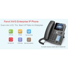 Fanvil X4 IP-Phone 4 SIP Lines Account , HD Voice, จอ LCD Color 320x240 Smart Phonebook รองรับ PoE