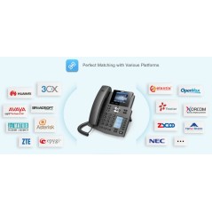 Fanvil X4G IP-Phone 4 SIP Lines Account , HD Voice, LCD Color 320x240 Phonebook Port Gigabit PoE