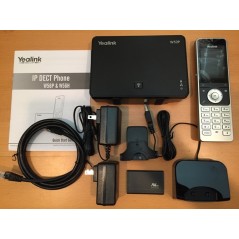Yealink W56P/H Dect Phone โทรศัพท์ IP-Phone หน้าจอสี 2.4" 5 SIP Account, HD Voice รองรับ POE