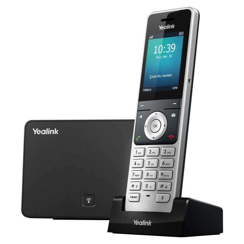 Yealink W56P/H Dect Phone โทรศัพท์ IP-Phone หน้าจอสี 2.4" 5 SIP Account, HD Voice รองรับ POE