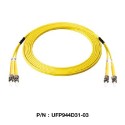 Link UFP944D31 Patch Cord Fiber Optic OS2 ST-ST Duplex Single-Mode UPC-UPC