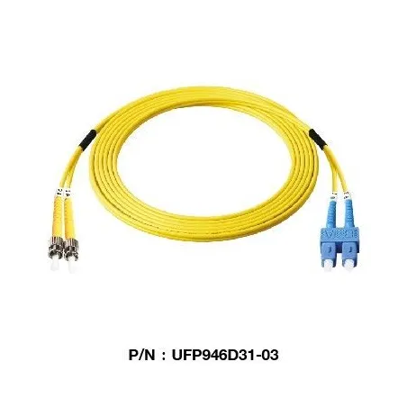 Link UFP946D31 Patch Cord Fiber Optic OS2 ST-SC Duplex Single-Mode UPC-UPC