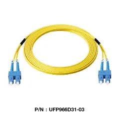 Link UFP966D31 Patch Cord Fiber Optic OS2 SC-SC Duplex Single-Mode UPC-UPC