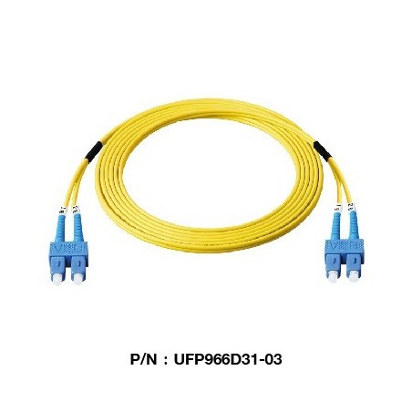 Link UFP966D32 Patch Cord Fiber Optic OS2 SC-SC Duplex Single-Mode APC-APC
