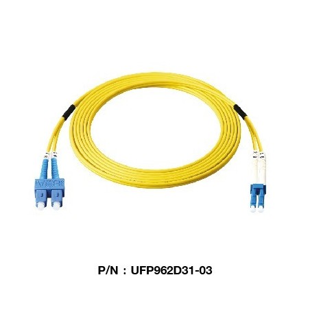 Link UFP962D31 Patch Cord Fiber Optic OS2 SC-LC Duplex Single-Mode UPC-UPC