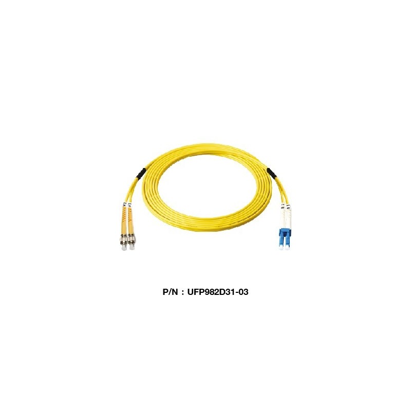 Link UFP982D31 Patch Cord Fiber Optic OS2 FC-LC Duplex Single-Mode UPC-UPC