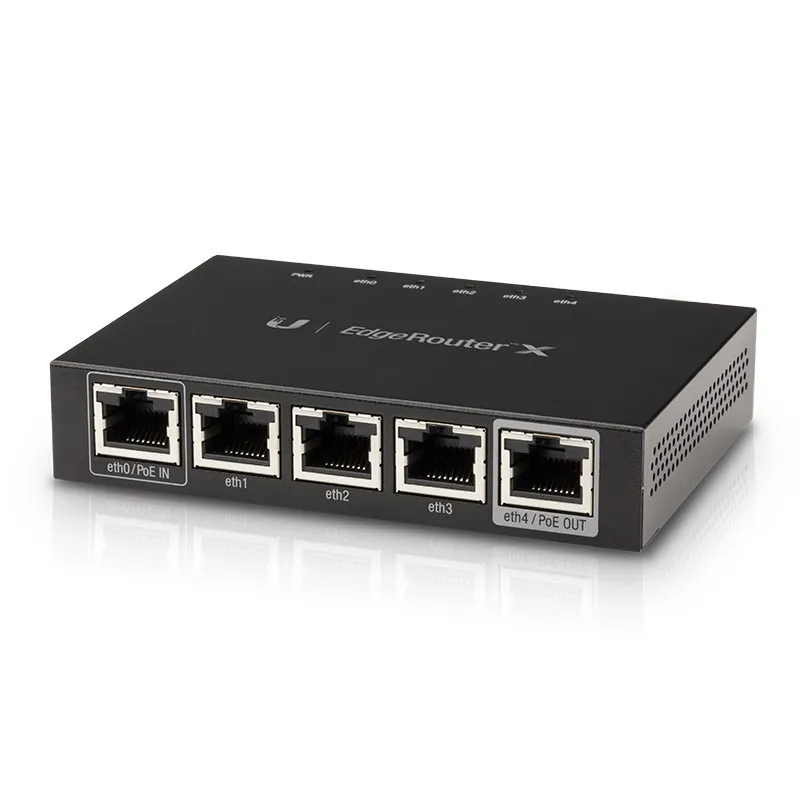 Ubiquiti EdgeRouter X (ER-X) Advanced Gigabit Ethernet Router 2 Wan, 5 Port Gigabit