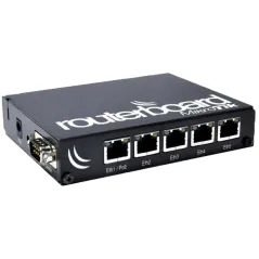 Mikrotik Router RB450Gx4, ROS LV.5 CPU 4 Core 716MHz Ram 1GB, 5 Port Gigabit , POE