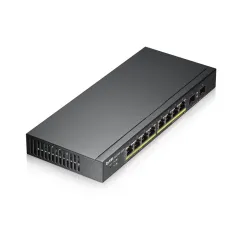 GS1900-10HP Zyxel L2 Smart Managed POE Switch 8 Port Gigabit, SFP 2 Port, POE 8 Port 77W