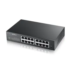 GS1900-16 Zyxel L2 Smart Managed Switch 16 Port Gigabit แบบ Desktop, Rack Mounting Kit