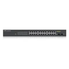 Zyxel GS1900-24HP L2 Smart Managed POE Switch 24 Port Gigabit 2 SFP, POE 24 Port 170W