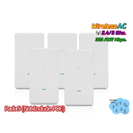 Ubiquiti UniFi AC Mesh Pro Pack5 UAP-AC-M-PRO-5 Outdoor AP Wireless AC Dual Band 1750Mbps