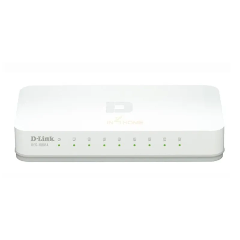 D-Link DES-1008A 8-Port Fast Ethernet Desktop Switch ความเร็ว 10/100Mbps Plastic Casing