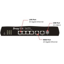 DrayTek Vigor2926 Dual WAN Load-balance VPN Firewall Router VPN 50 Tunnels 4G USB