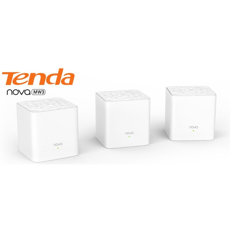 TENDA MW3 (2-Pack) AC1200 Whole Home Mesh WiFi System Dual-Band กระจายสัญญาณได้ถึง 2500sq.ft