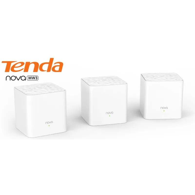 TENDA MW3 (2-Pack) AC1200 Whole Home Mesh WiFi System Dual-Band กระจายสัญญาณได้ถึง 2500sq.ft