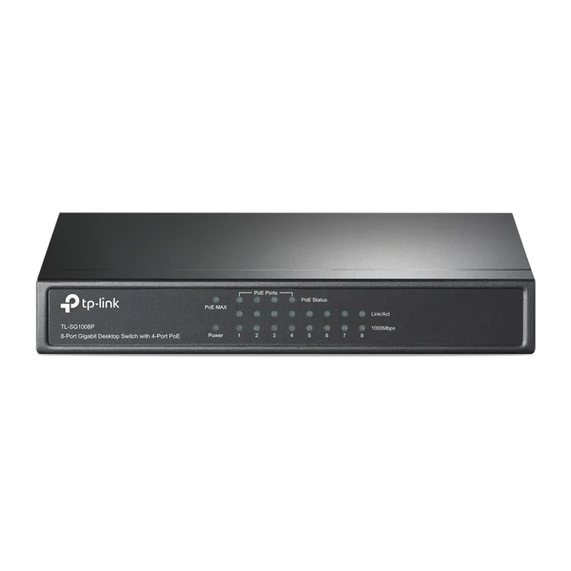 TP-Link TL-SG1008P POE Switch 8 Port Gigabit รองรับ POE 802.3af/at 4 Port สูงสุด 55W