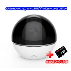 ezviz C6T Mini 360 Plus Wifi-IP Camera Pan/Tilt HD 1080P Two-Way Talk,eZ Cloud พร้อม microSD 16GB