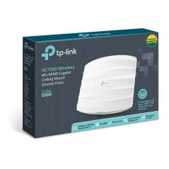 TP-LINK EAP225 AC1350 Wireless Access Point Dual-Band Gigabit Ceiling Mount, OMADA Controller