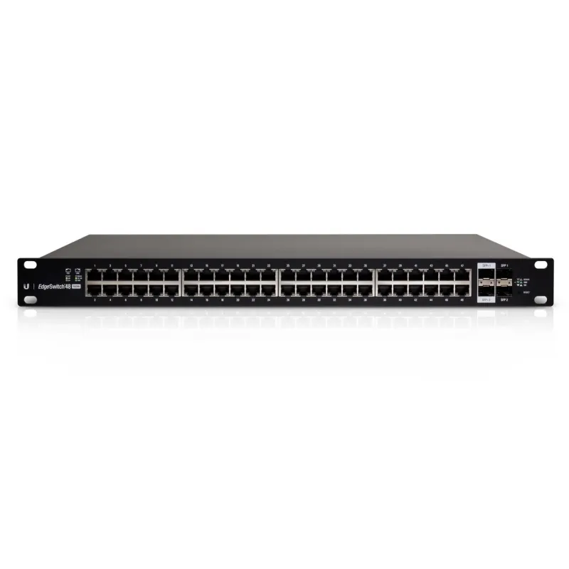 Ubiquiti EdgeSwitch ES-48-500W L2/L3 Managed Gigabit POE Switch 48 Port, 2 Port SFP+, VLAN, Routing