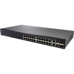 Cisco SG350-28 L3-Managed Switch 24 Port Gigabit, 2 Port Combo SFP รองรับ Static Routing, VLANs ควบคุมผ่าน Web