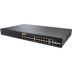 Cisco SG350-28P L3-Managed POE Switch 24 Port Gigabit 2 Port SFP POE 24 Port 195W Static Routing, VLANs