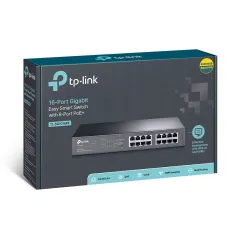 TL-SG1016PE TP-LINK 16-Port Gigabit Easy Smart PoE Switch, 8-Port PoE+ 110W