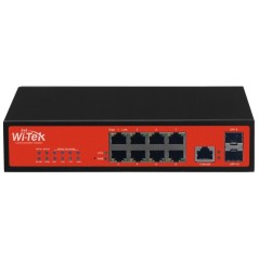 Wi-Tek WI-PS310GF-Alien 8 Port Gigabit POE Switch, 2 Port SFP, POE 8 Port AF/AT 150W
