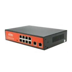 Wi-Tek WI-PS210G POE Switch 8 Port 100Mbps, 2 Port Gigabit POE 802.3af/at 8 Port Max 150W