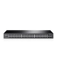 TP-LINK T2600G-52TS (TL-SG3452) JetStream 48-Port Gigabit L2 Managed Switch, 4 SFP