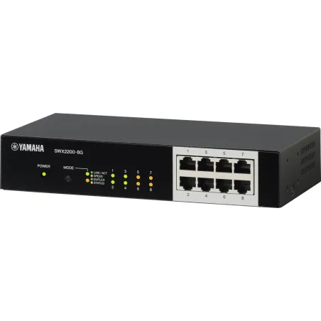 Yamaha SWX2200-8G L2-Managed Gigabit Switch 8 Port รองรับ VLAN
