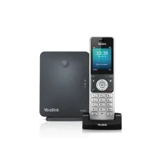 Yealink W60P Dect IP Phone พร้อม IP Base W60B หน้าจอสี 2.4" HD Voice รองรับ POE