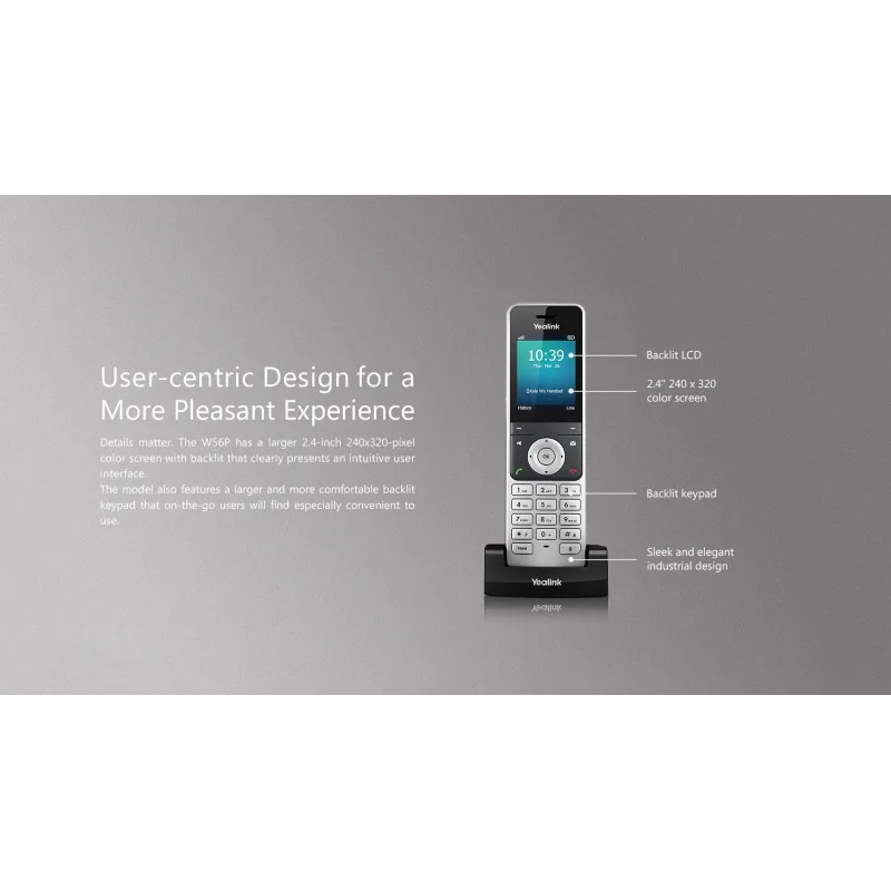 Amazon | Yealink IP Phone W60P (4-UNITS) は、W60Bベースと