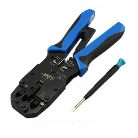 Link TL-1101R (US-8001R) RJ45, RJ11, 4 Pos Hand Set PROFESSIONAL CRIMP TOOL