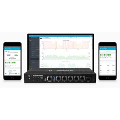 Ubiquiti EdgeRouter ER-6P 6-Port POE Gigabit Router Throughput 3.4mpps, SFP Port