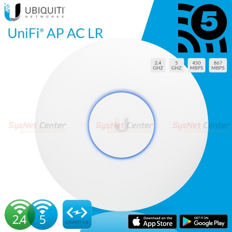 Ubiquiti UniFi UAP-AC-LR Access Point Wireless AC Long Rang Antenna 867Mbps