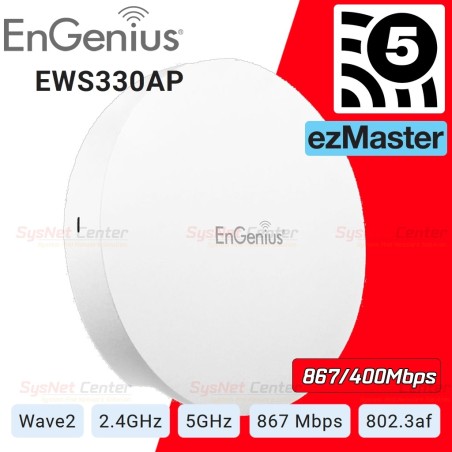 EnGenius EWS330AP Dual Band AC1300 Managed Indoor Wireless Access Point MU-MIMO Wave2