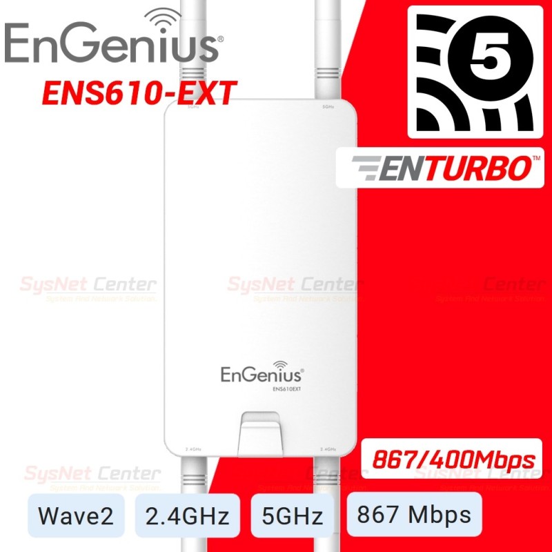 Engenius ENS610EXT MU-MIMO Wave 2 Accees Point แบบ Outdoor Dual-band AC 867Mbps