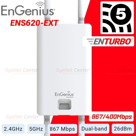 Engenius ENS620EXT MU-MIMO Wave 2 Accees Point แบบ Outdoor Dualband 2.4/5GHz Wireless AC 867Mbps