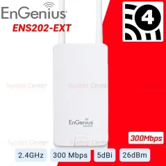 Engenius ENS202EXT Wireless Accees Point Outdoor 2.4GHz 300Mbps รองรับ User ได้มาก พร้อม POE