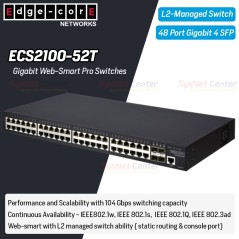Edgecore ECS2100-52T L2-Managed Gigabit Web-Smart Pro Switches 48 Port, 4 Port SFP